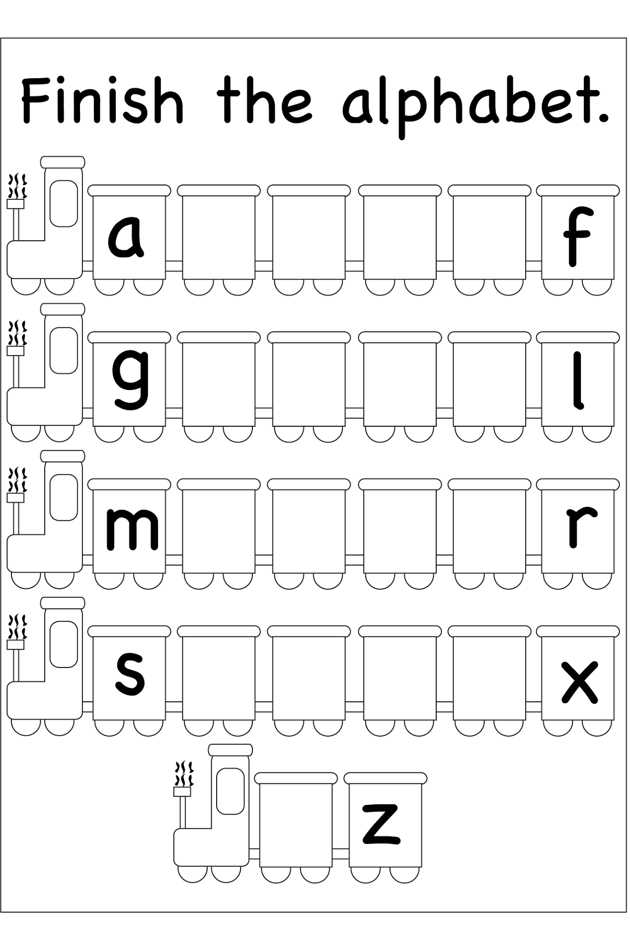 Abc Worksheet Printable