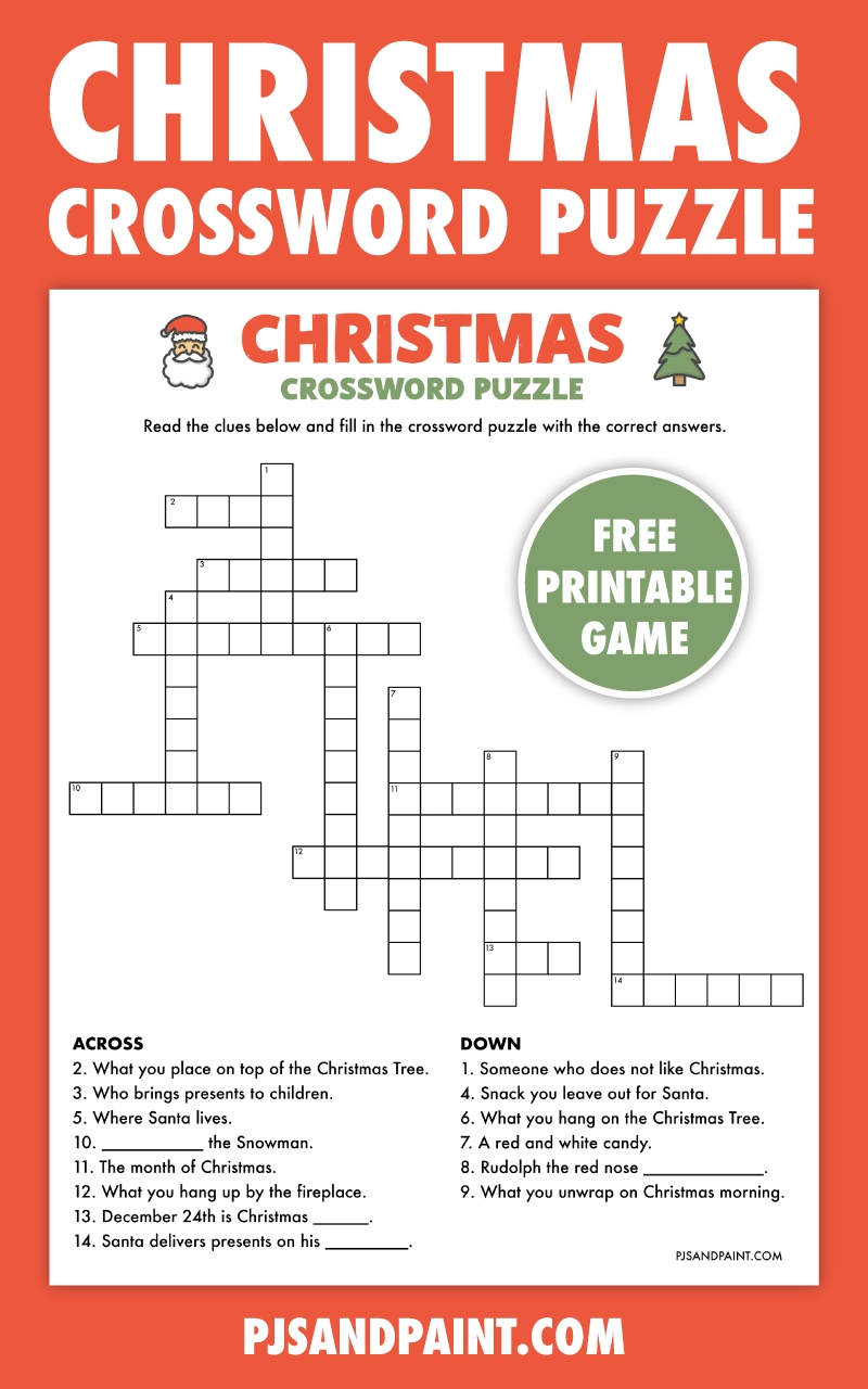 Printable Easy Christmas Crossword Puzzles
