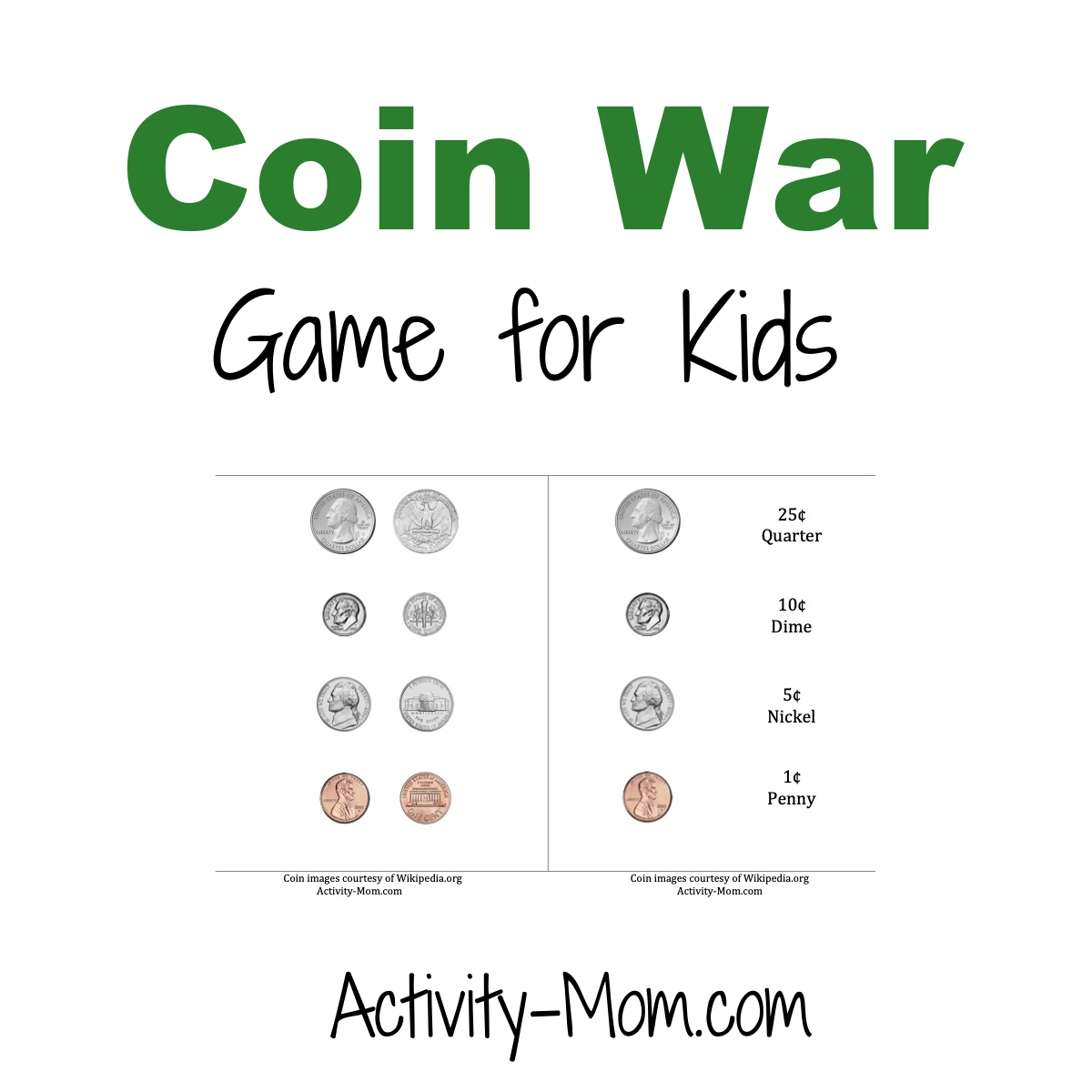 FREE Printable Color The Coin Money Worksheets Worksheets Library