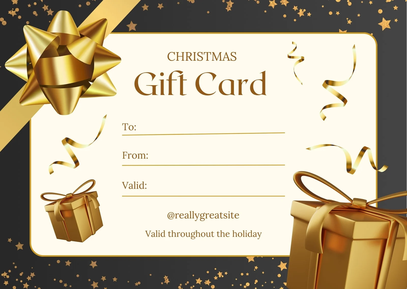 Free Printable Custom Christmas Gift Certificate Templates Canva