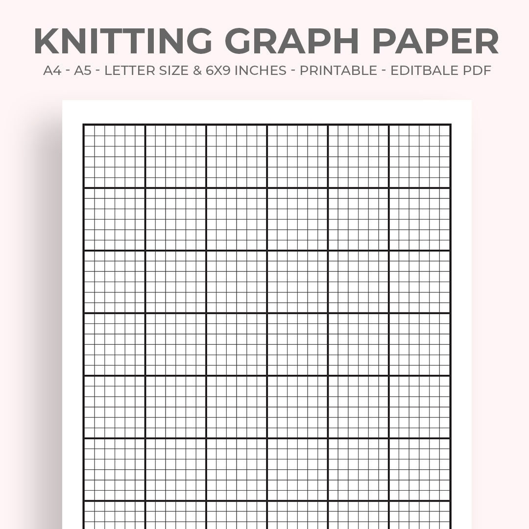 Knitting Graph Paper Free Printable