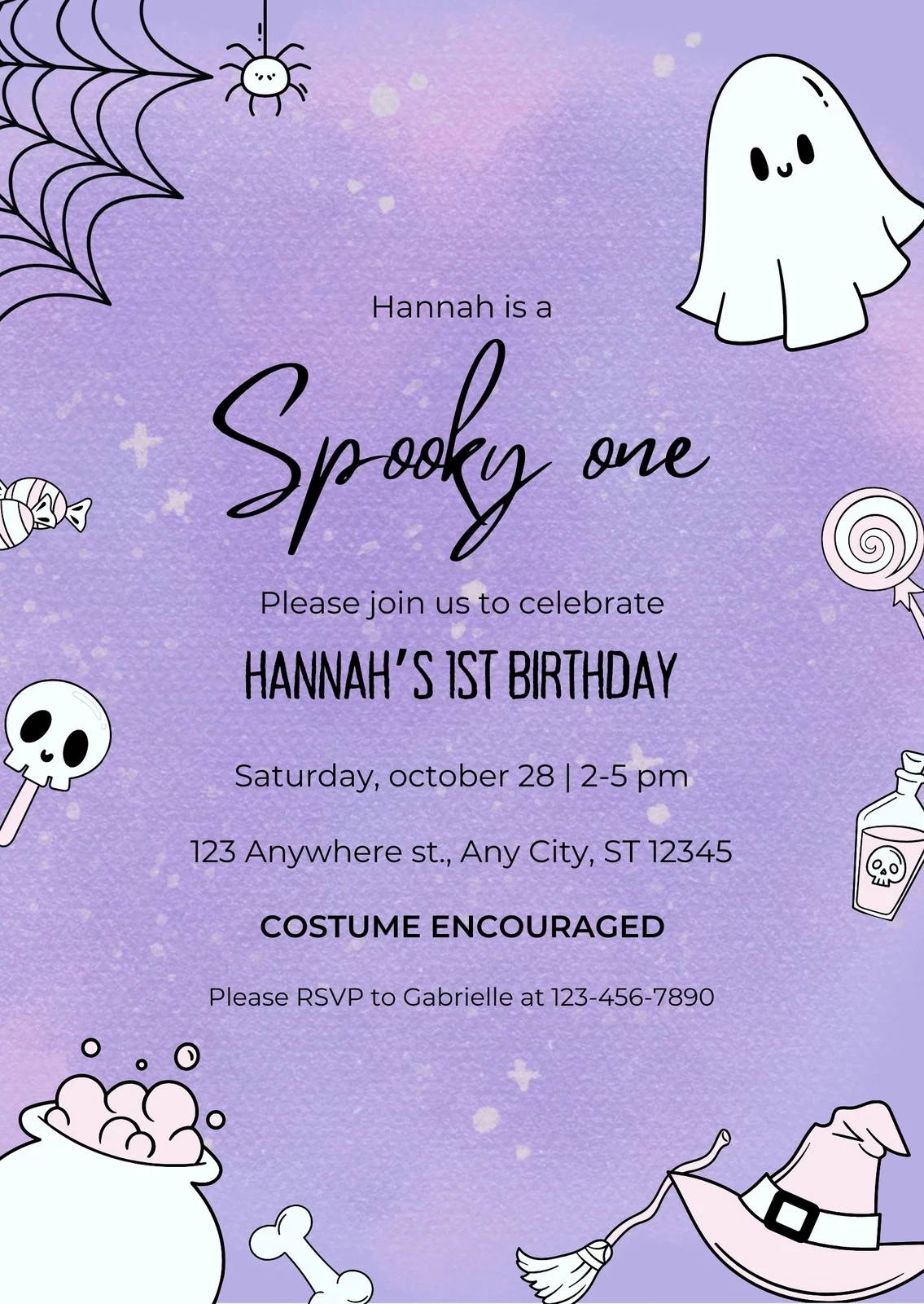 Halloween Invitations Free Printable Template