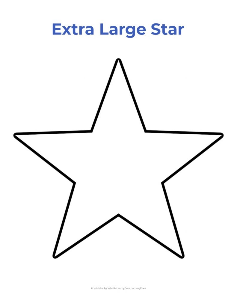 Free Star Printable Template