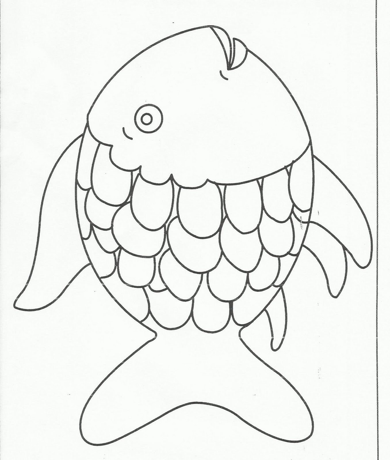 Rainbow Fish Template Printable