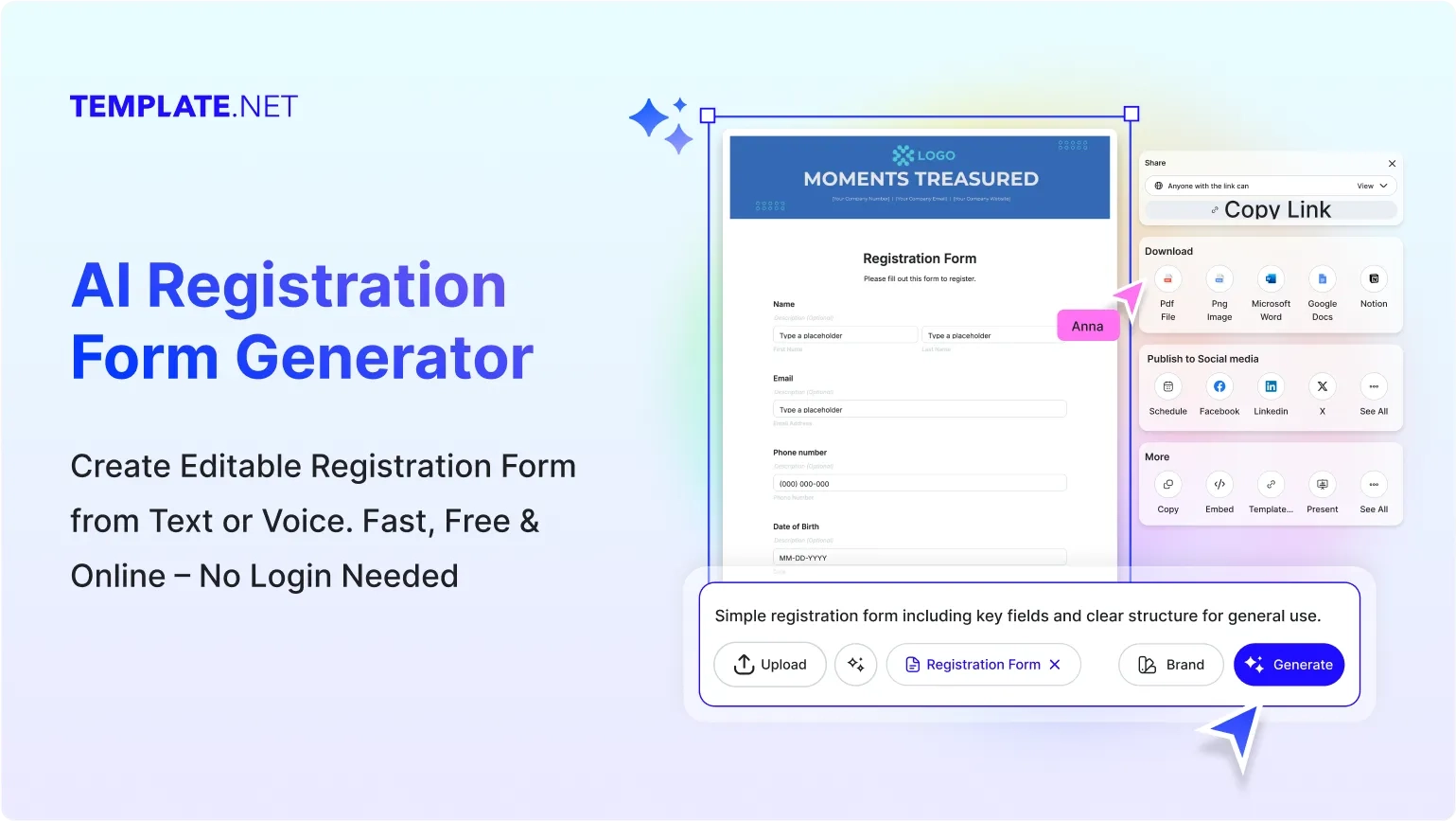 Printable Form Builder Word
