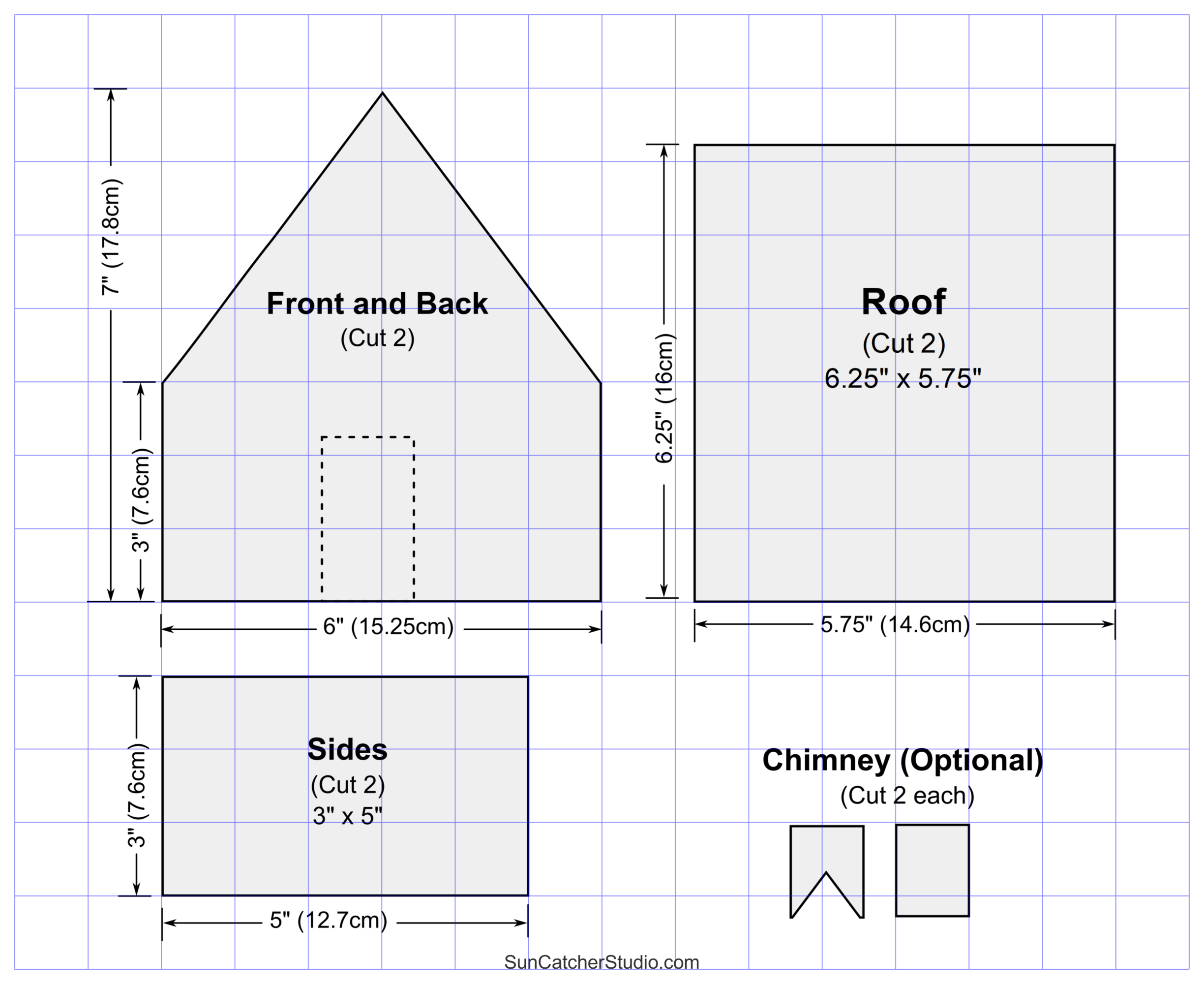 Free Printable 3d Gingerbread House Template