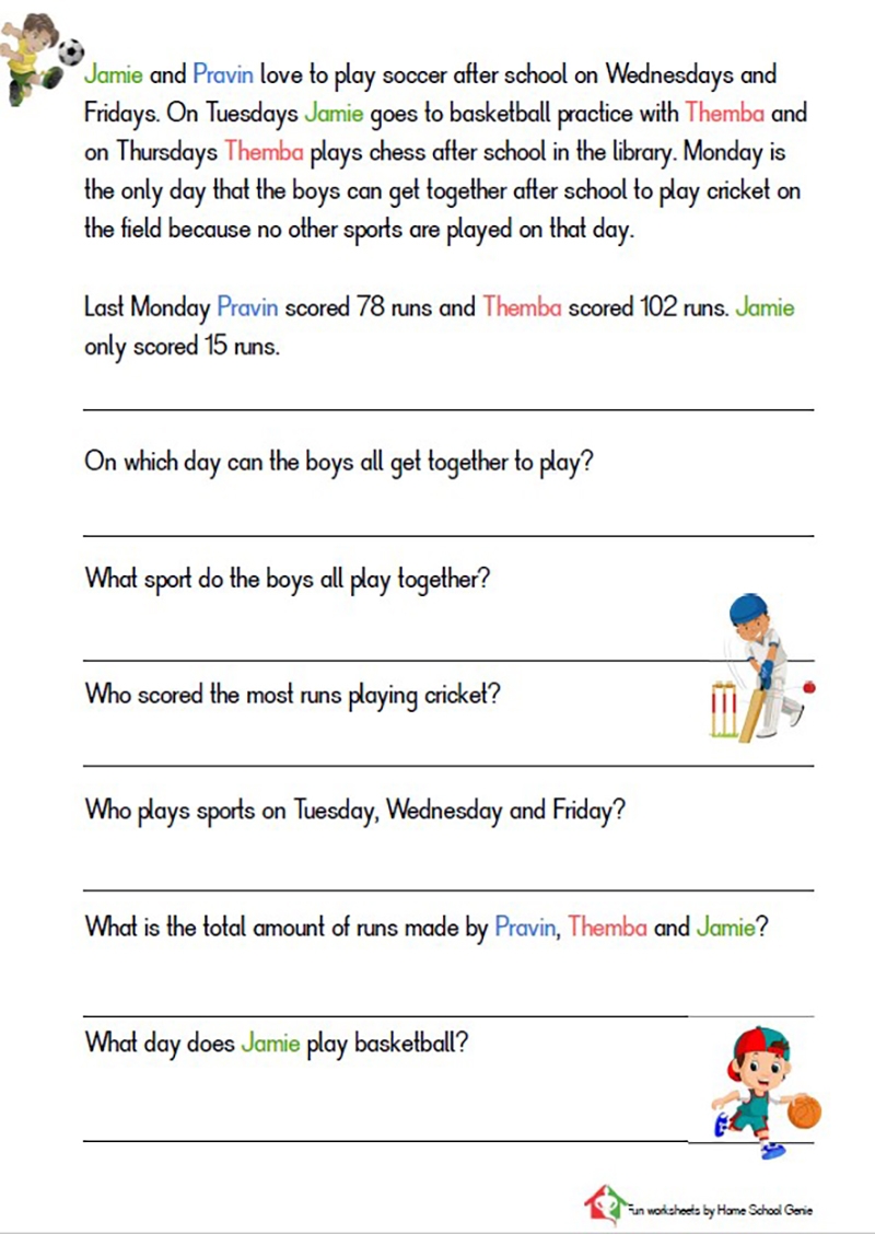 GRADE 3 ENGLISH AND MATH PRACTICE WORKSHEETS Teacha 