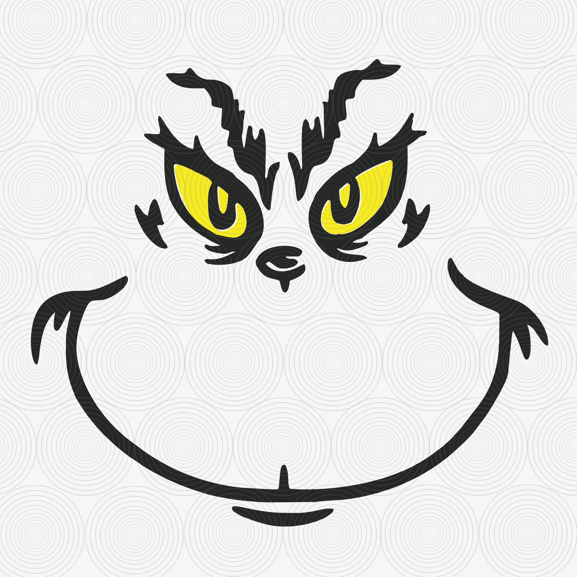 Printable Grinch Face Template