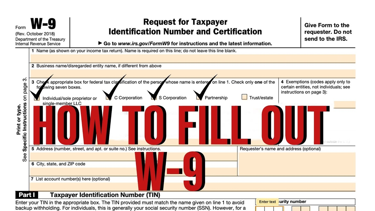 W9 Form How To Fill Out