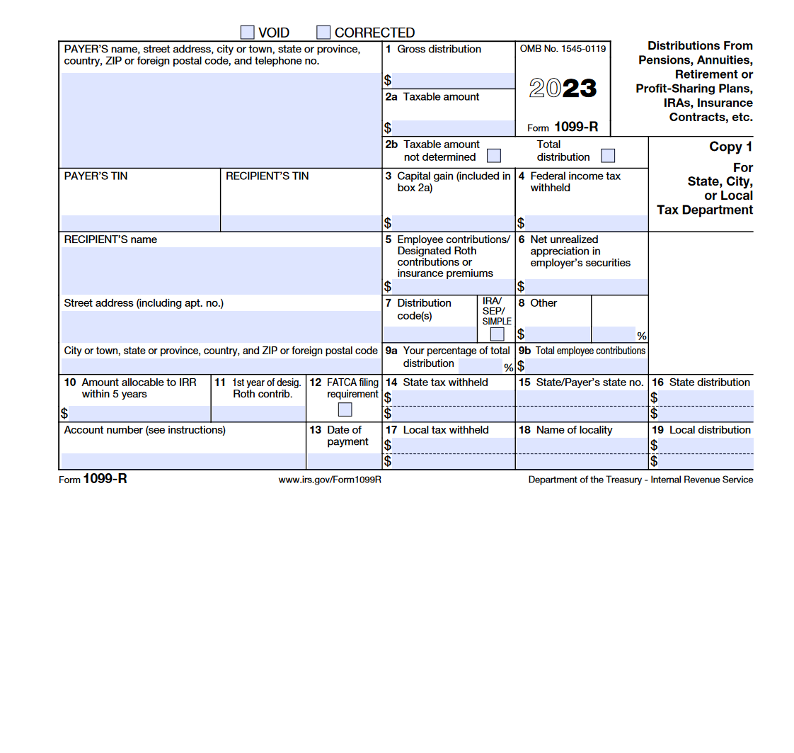 Form 1099 R 2023