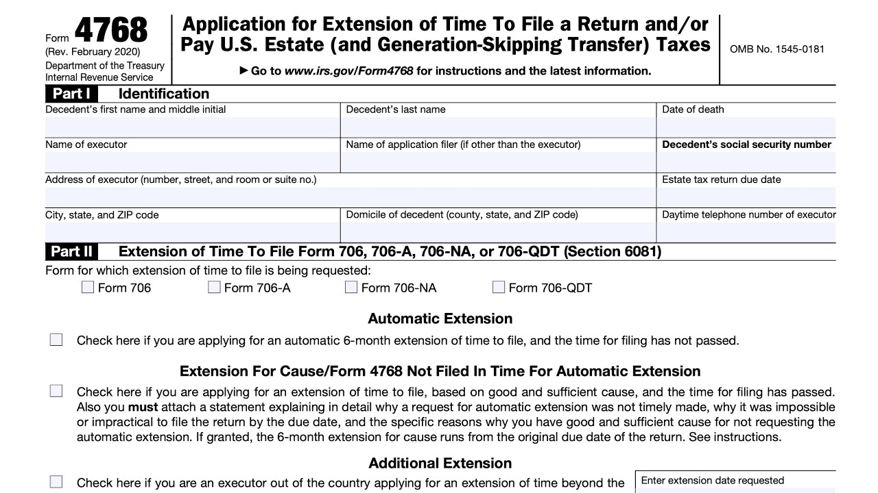 Irs Form Estate Tax Return