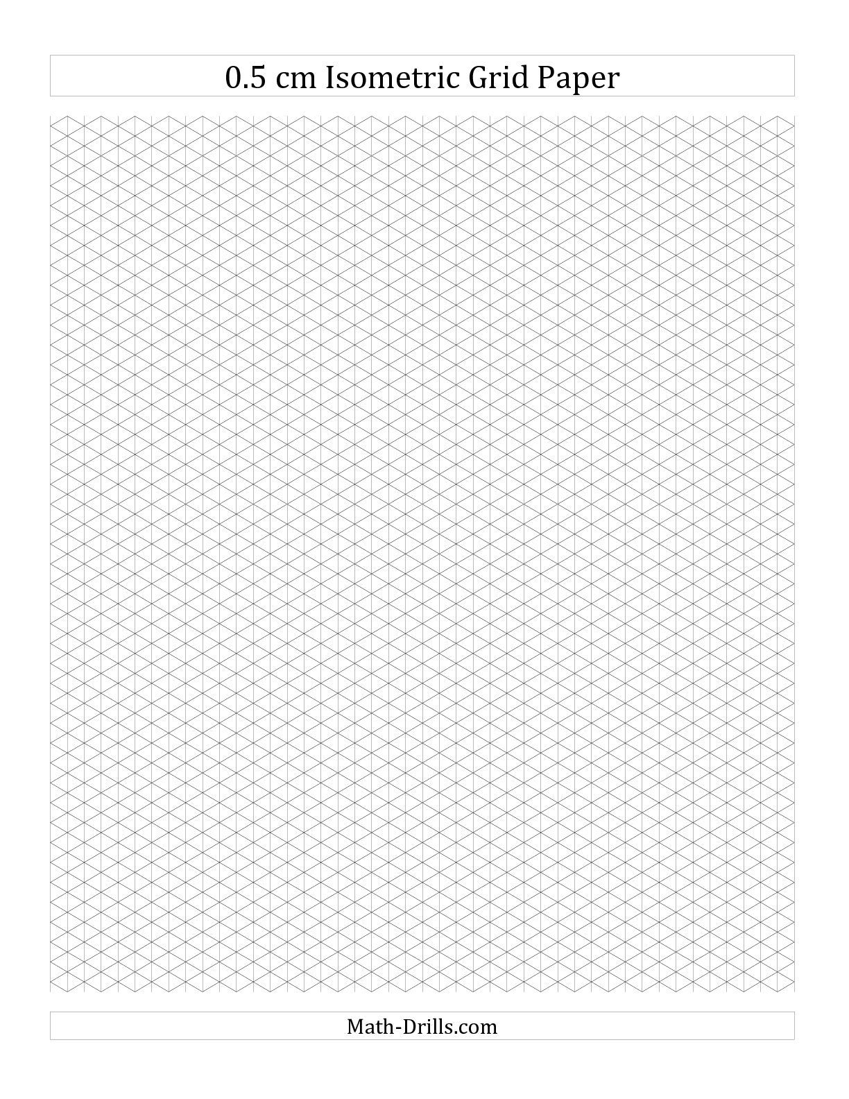 Free Isometric Drawing Paper