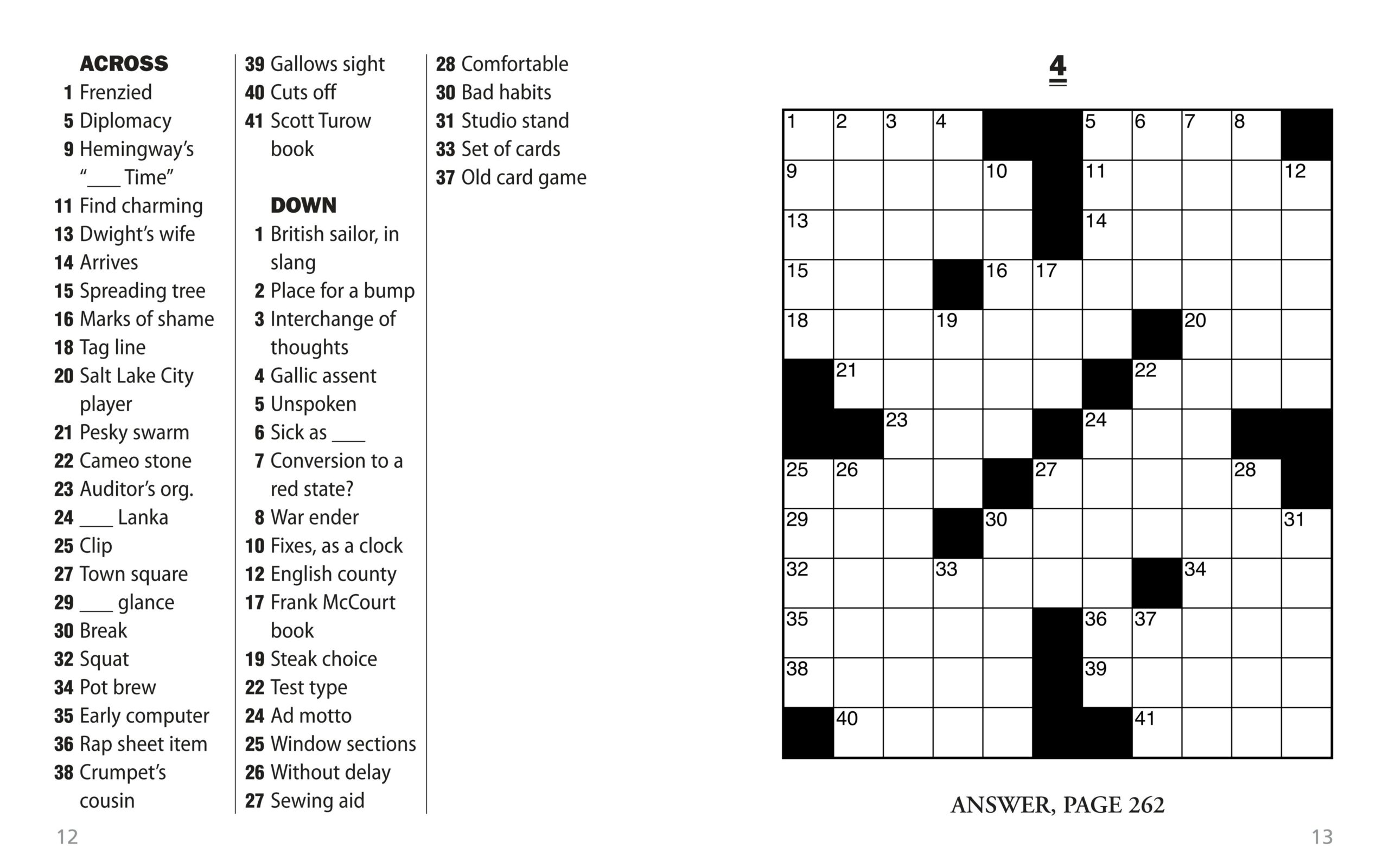 Thomas Joseph Printable Crosswords