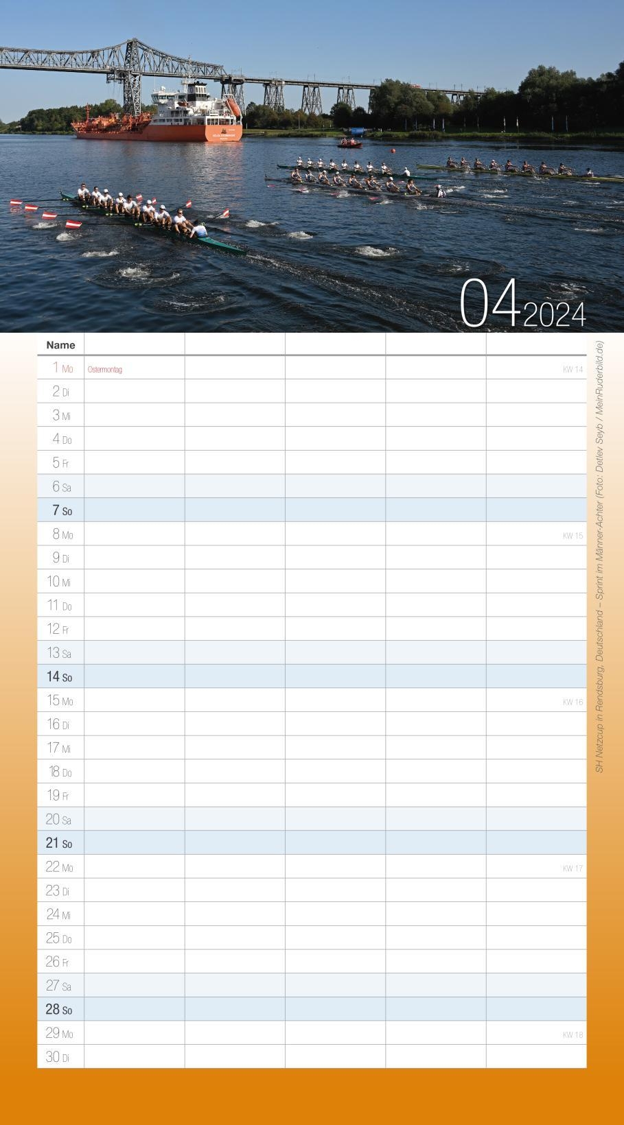 Kalender Von Meinruderbild de Rudern de