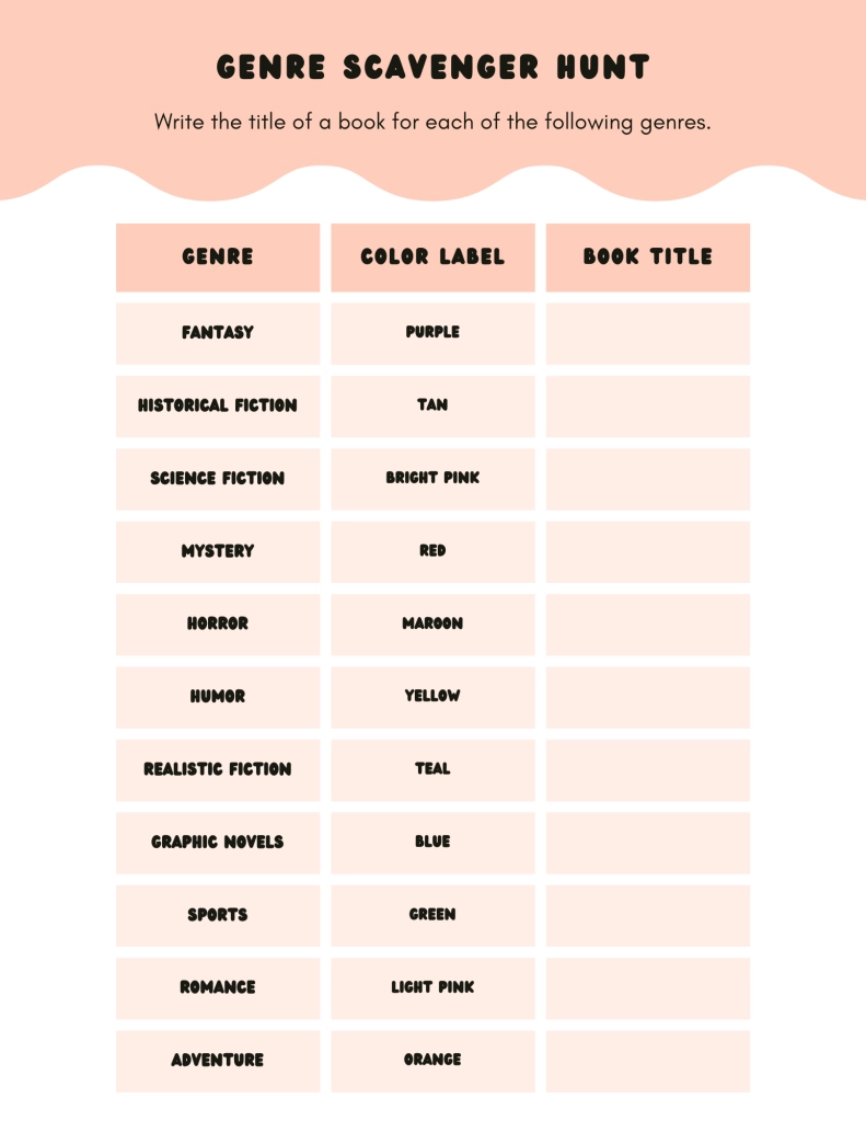 Free Printable Library Lessons