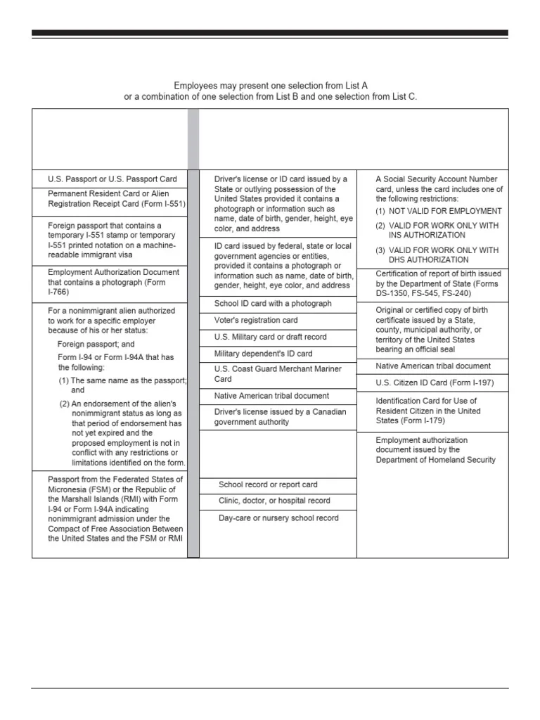 I9 Form 2025 Spanish Pdf