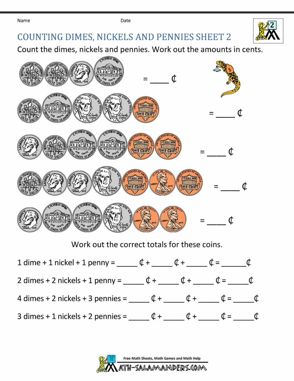 Free Math Printable Worksheets 2nd Grade