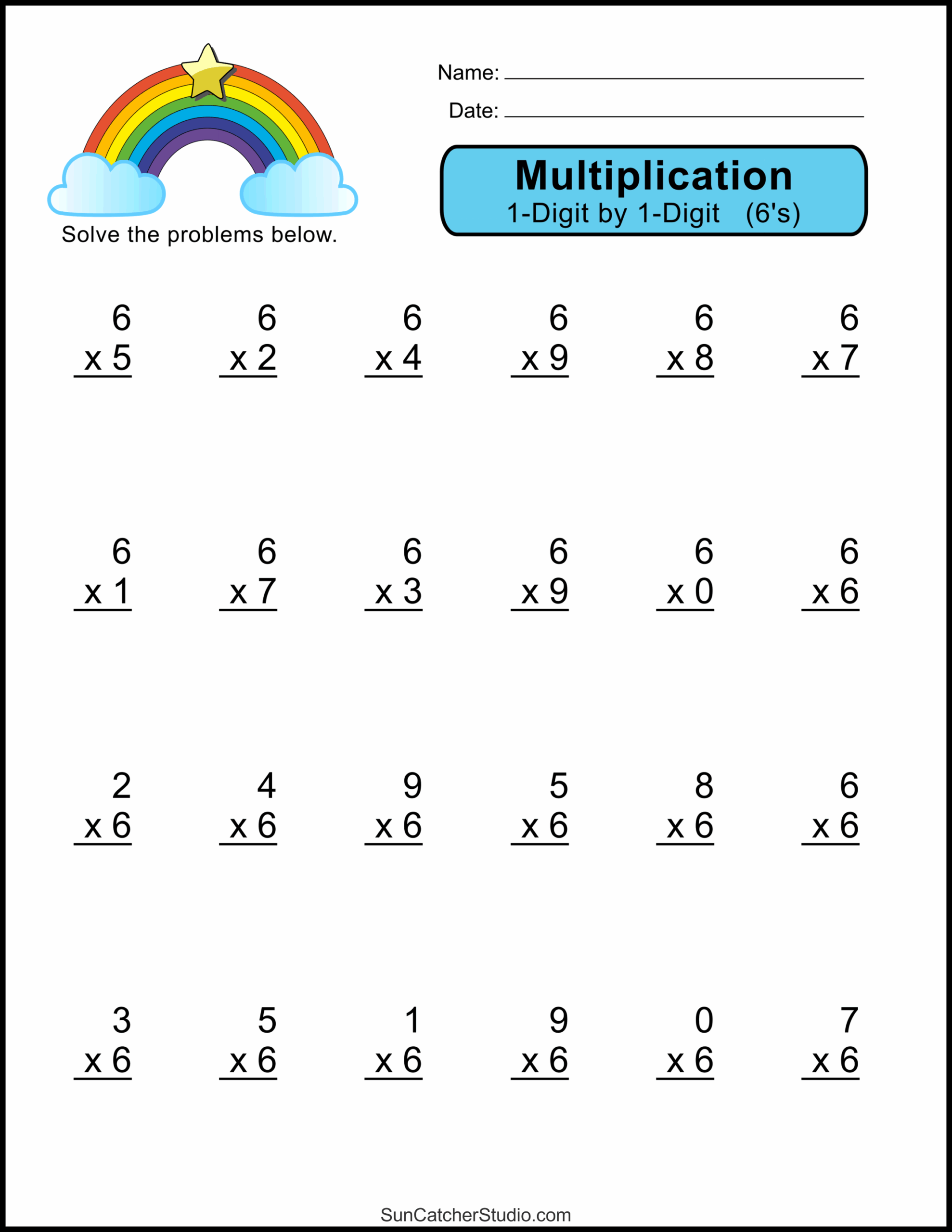 Multiplication Facts 0 5 Worksheets Worsheets Library 