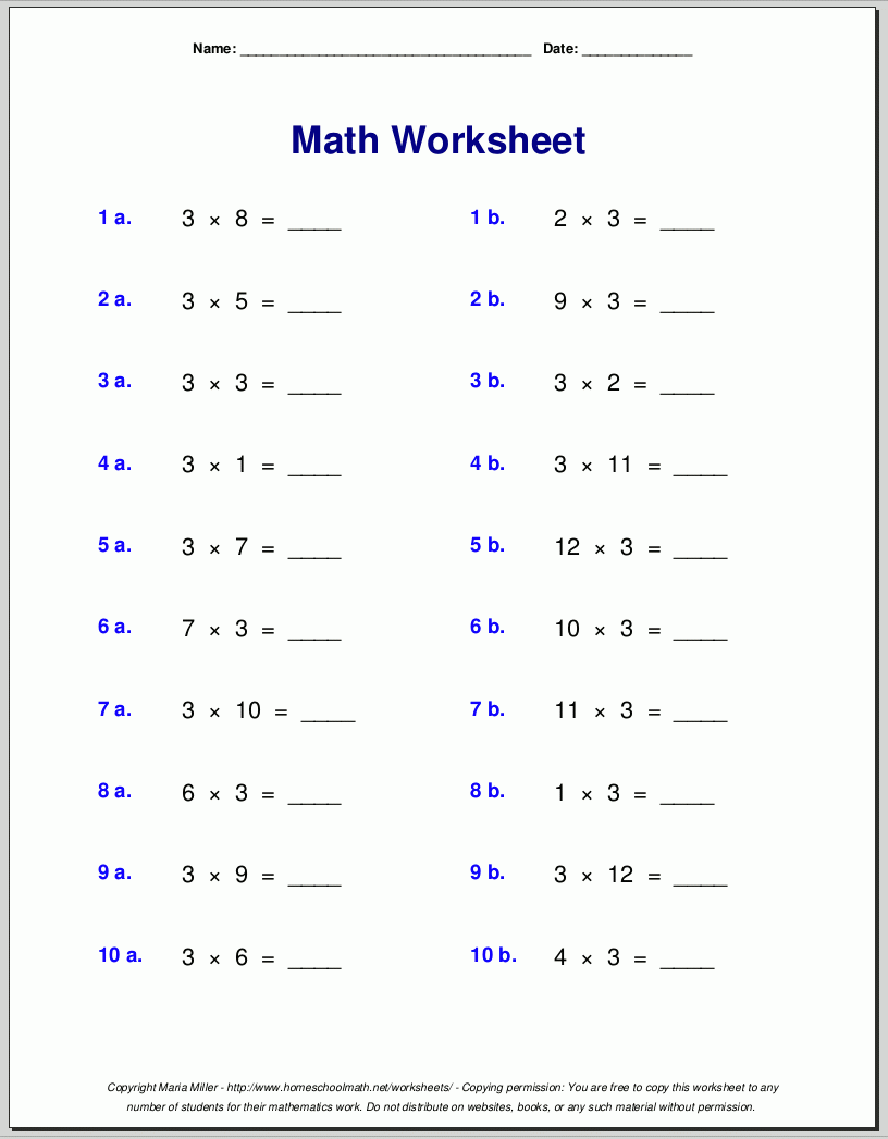 Printables Worksheets For Grade 3