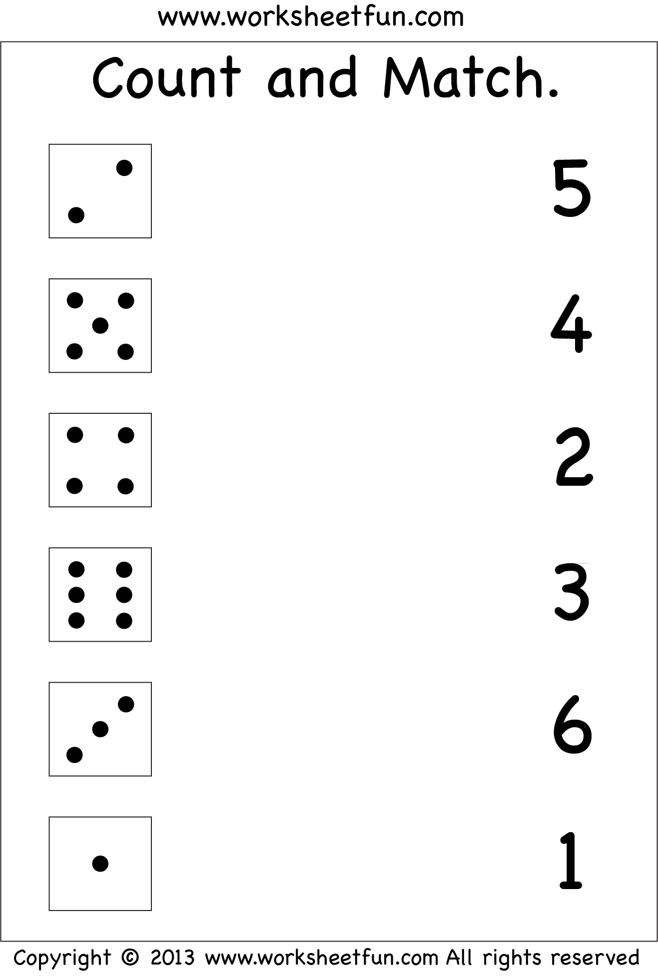 Free Printable Numbers Worksheets Preschool