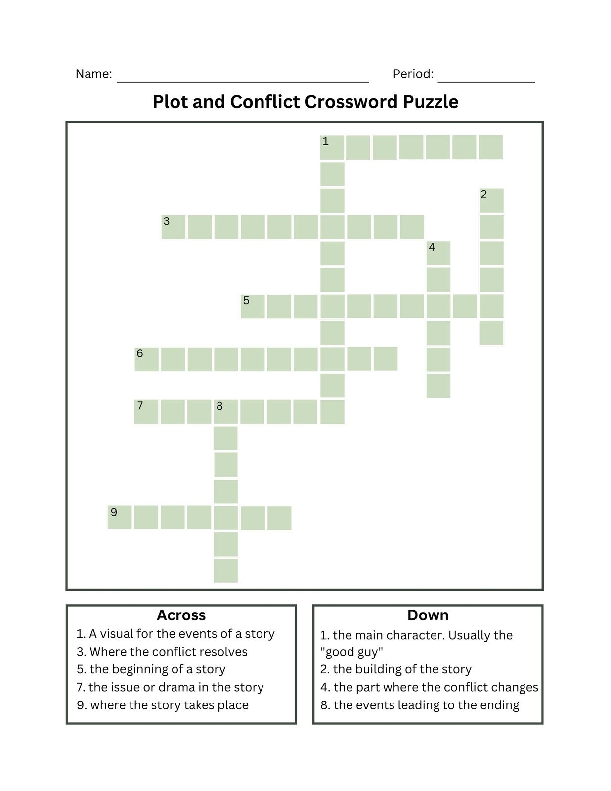 Free Crossword Puzzle Maker Printable Custom