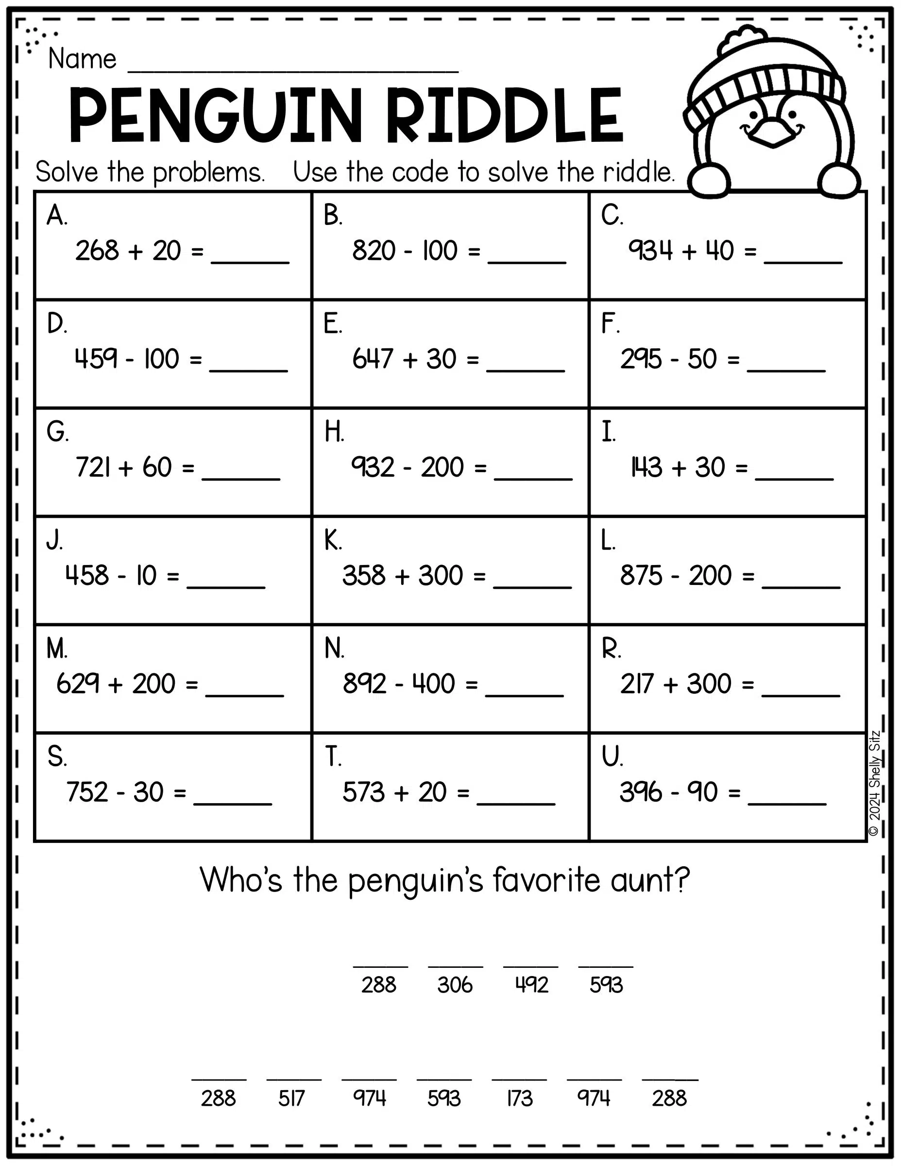 Free Printable Math Worksheets For 2nd Grade