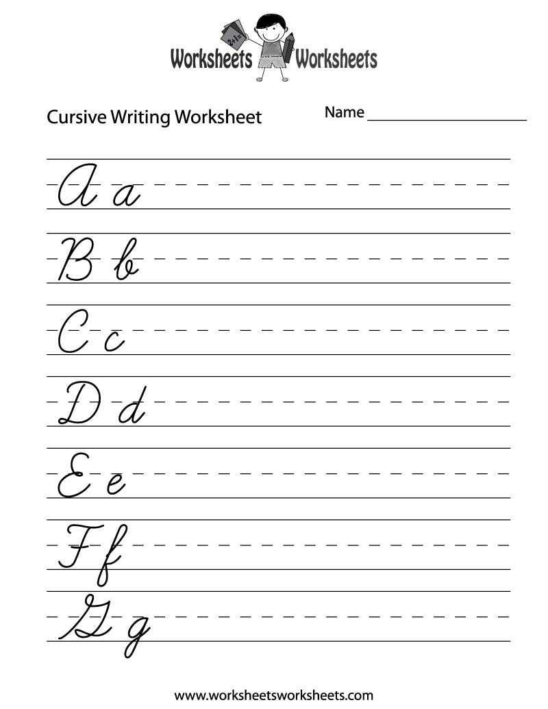 Practice Cursive Writing Worksheet Worksheets Worksheets 