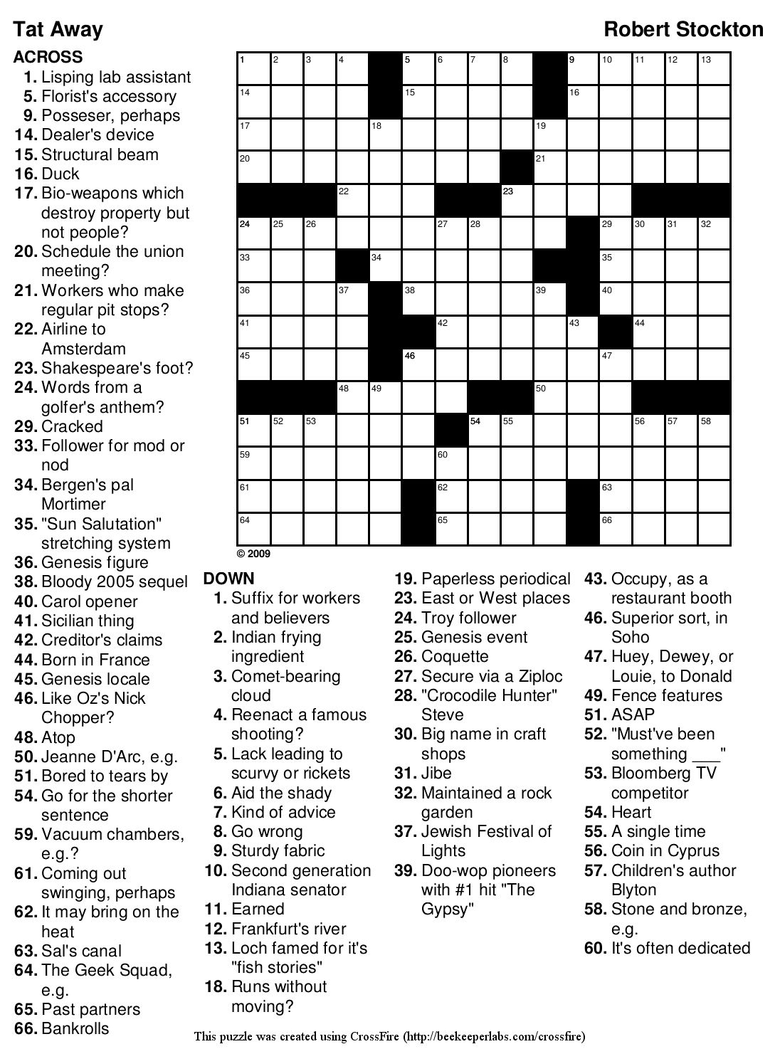 Free Printable Bible Crossword Puzzles