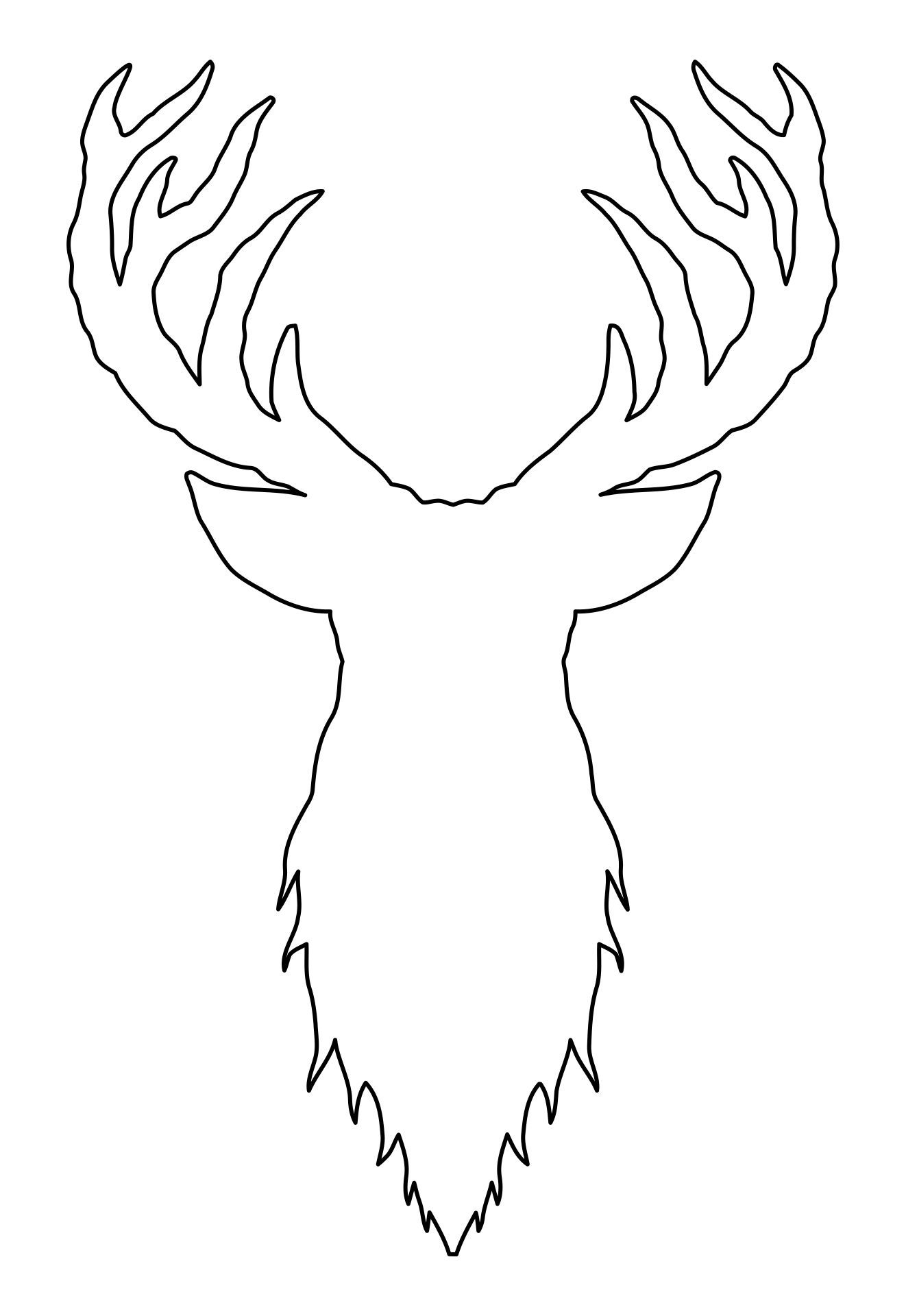 Printable Deer Template