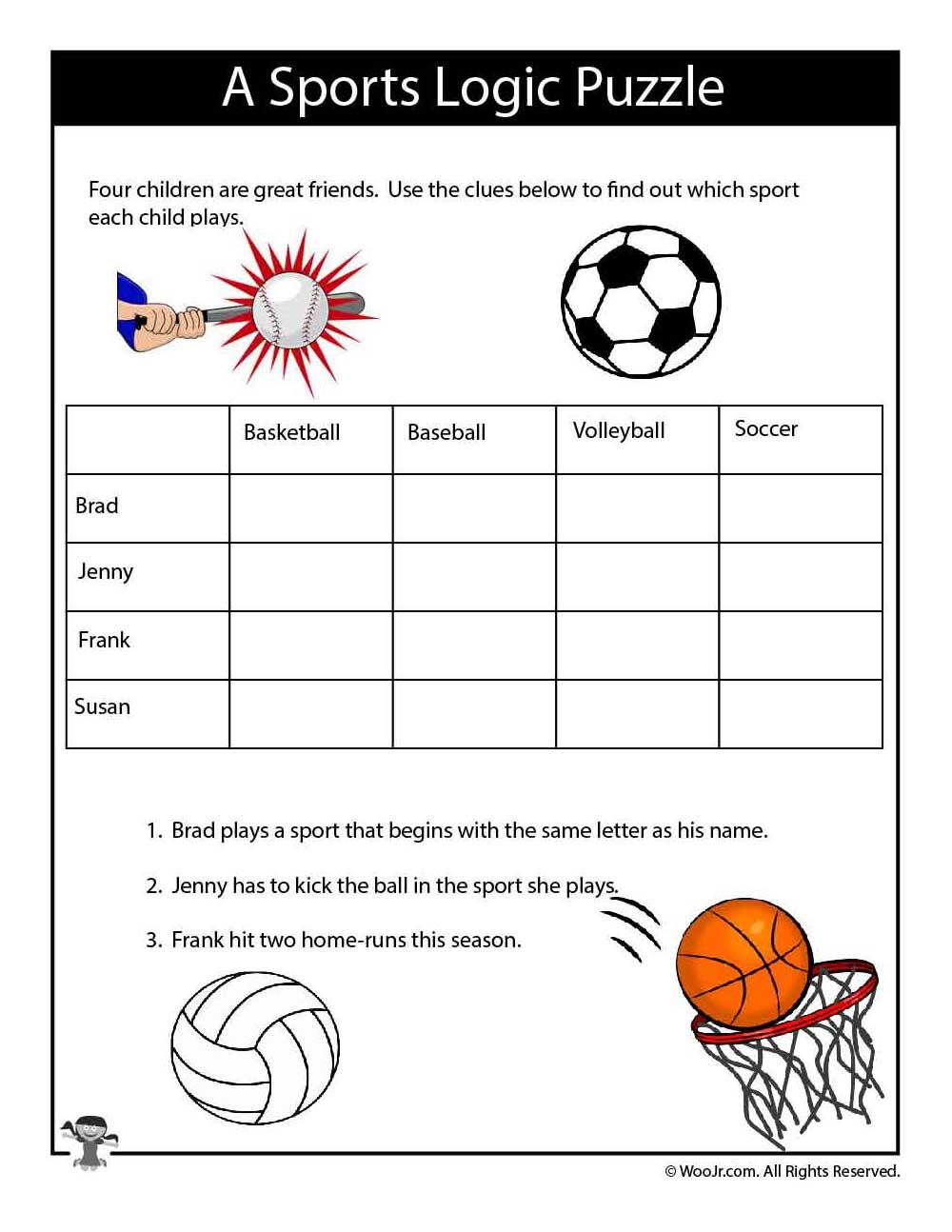 Printable Logic Puzzles For Kids