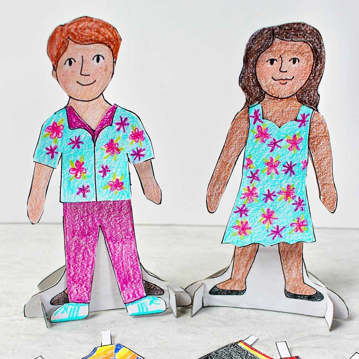 Free Printable Paper Doll Template