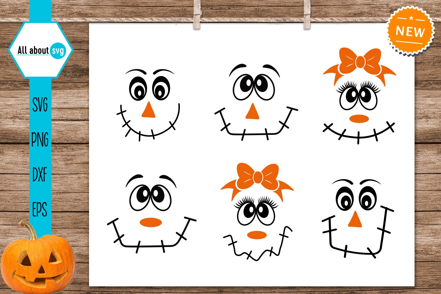 Printable Scarecrow Face Template