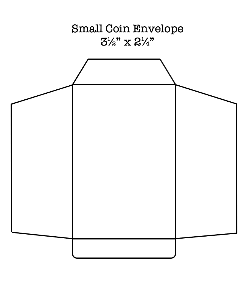 Coin Envelope Template Printable
