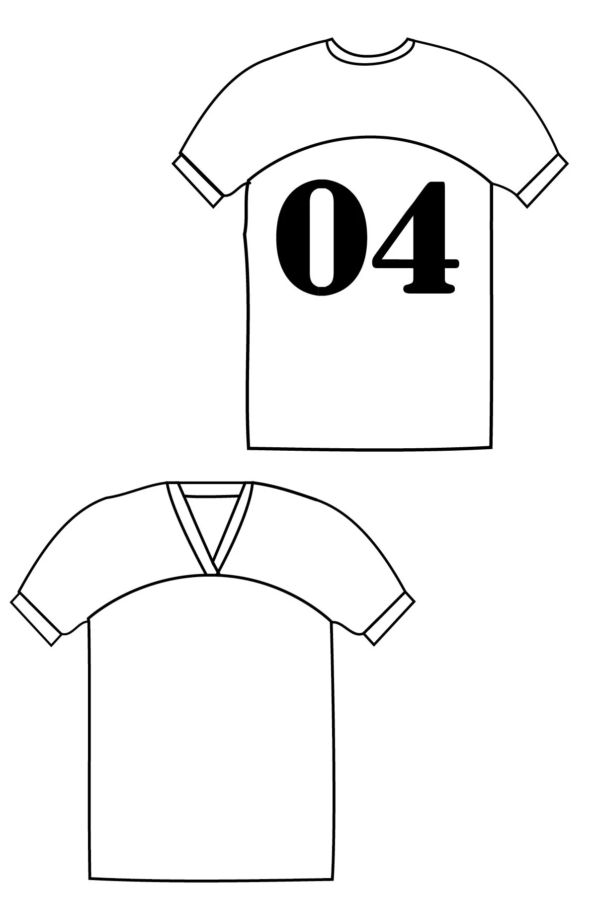 Printable Jersey Template