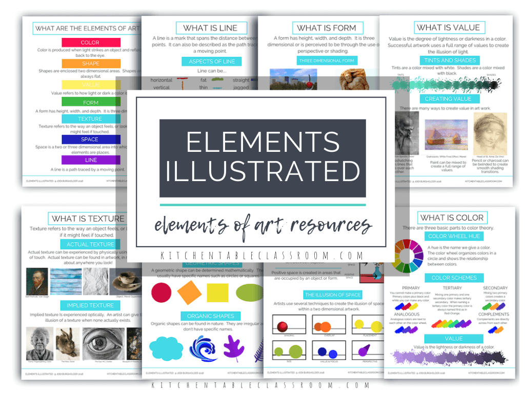 The Illustrated ELements Elements Of Art Posters And Printable 