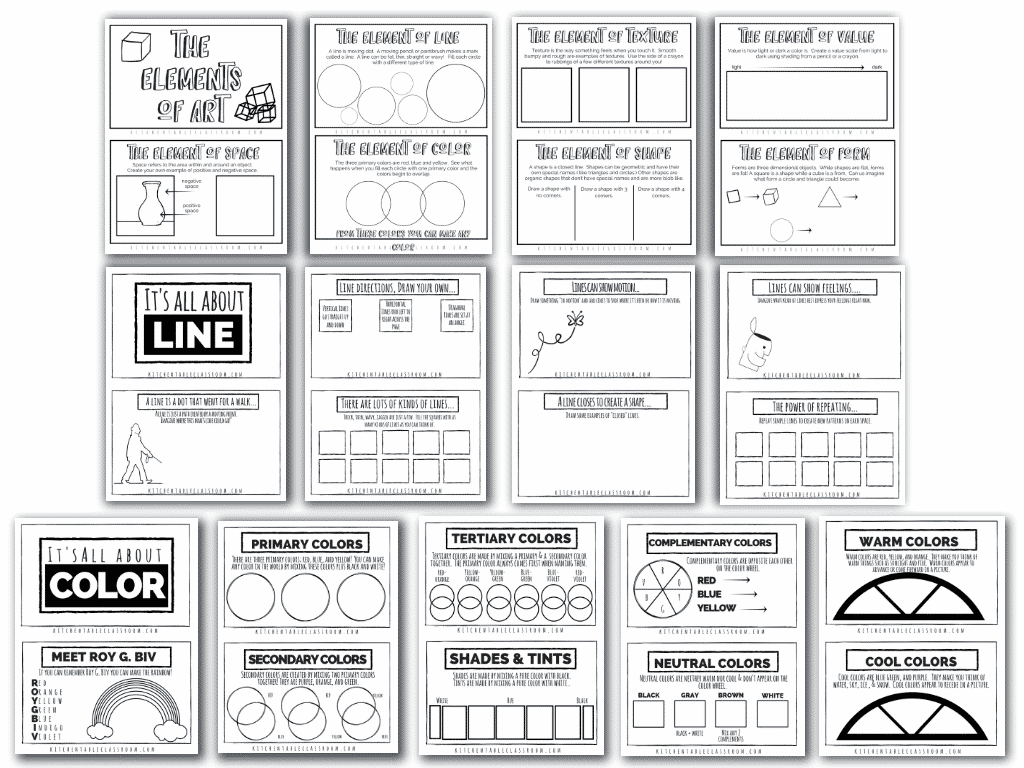 The Illustrated ELements Elements Of Art Posters And Printable 
