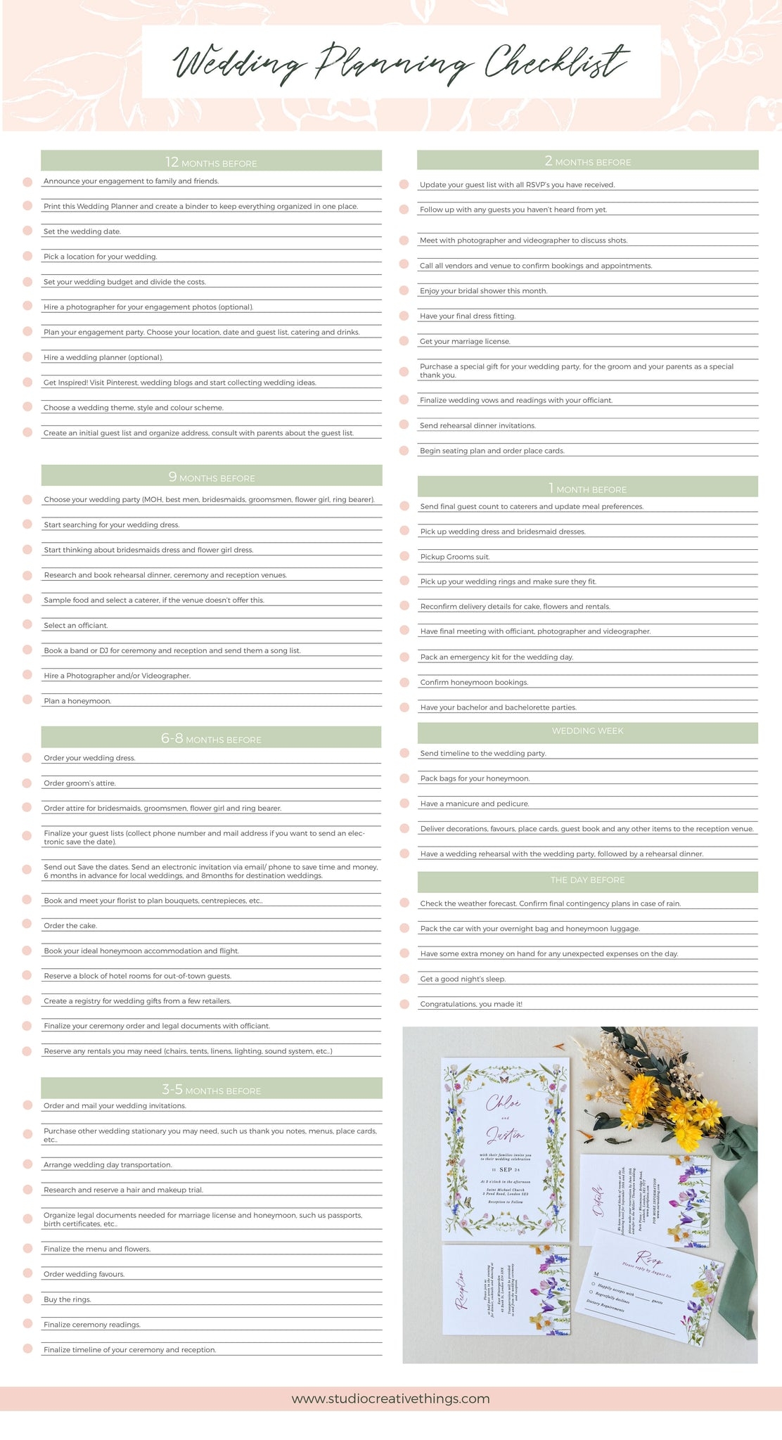 The Ultimate Free Printable To Do List For Wedding amp amp Planner 