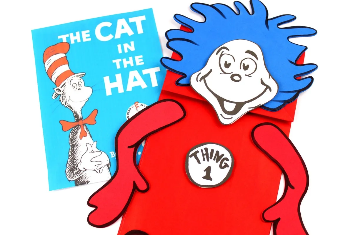 Thing 1 And Thing 2 Puppets Free Printable Template Moms And 