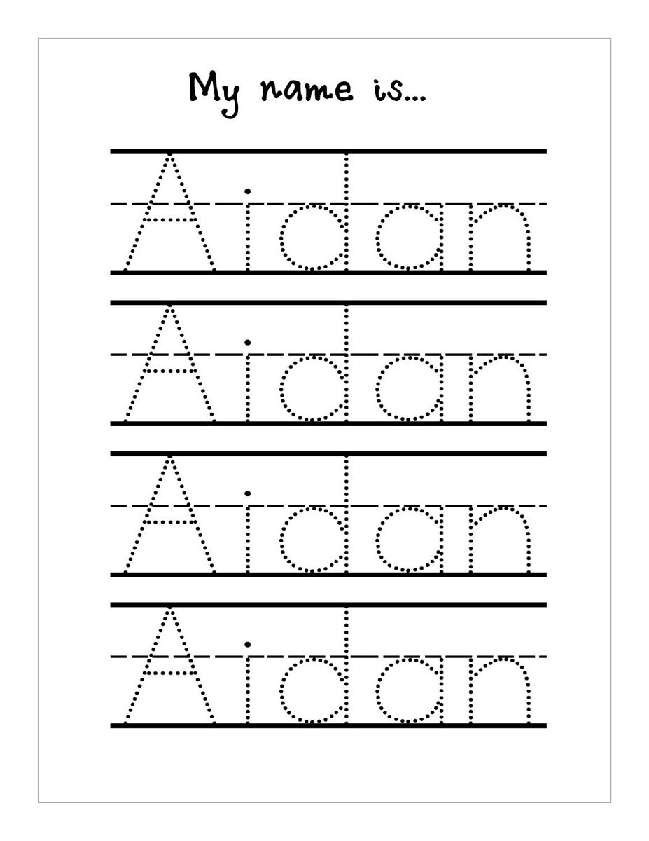 Free Printable Tracing Name Worksheets