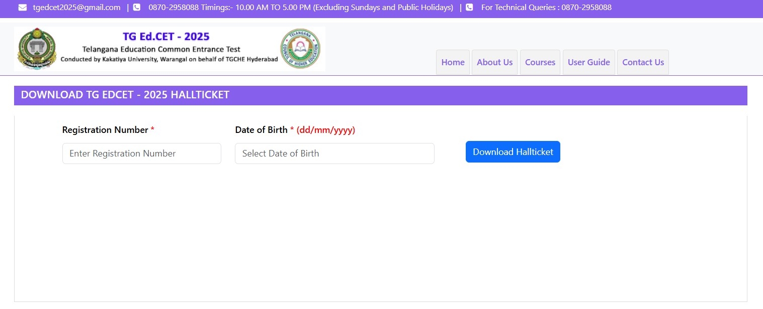 TS EdCET Hall Ticket 2025 Out Download BEd Admit Card PDF Link At 
