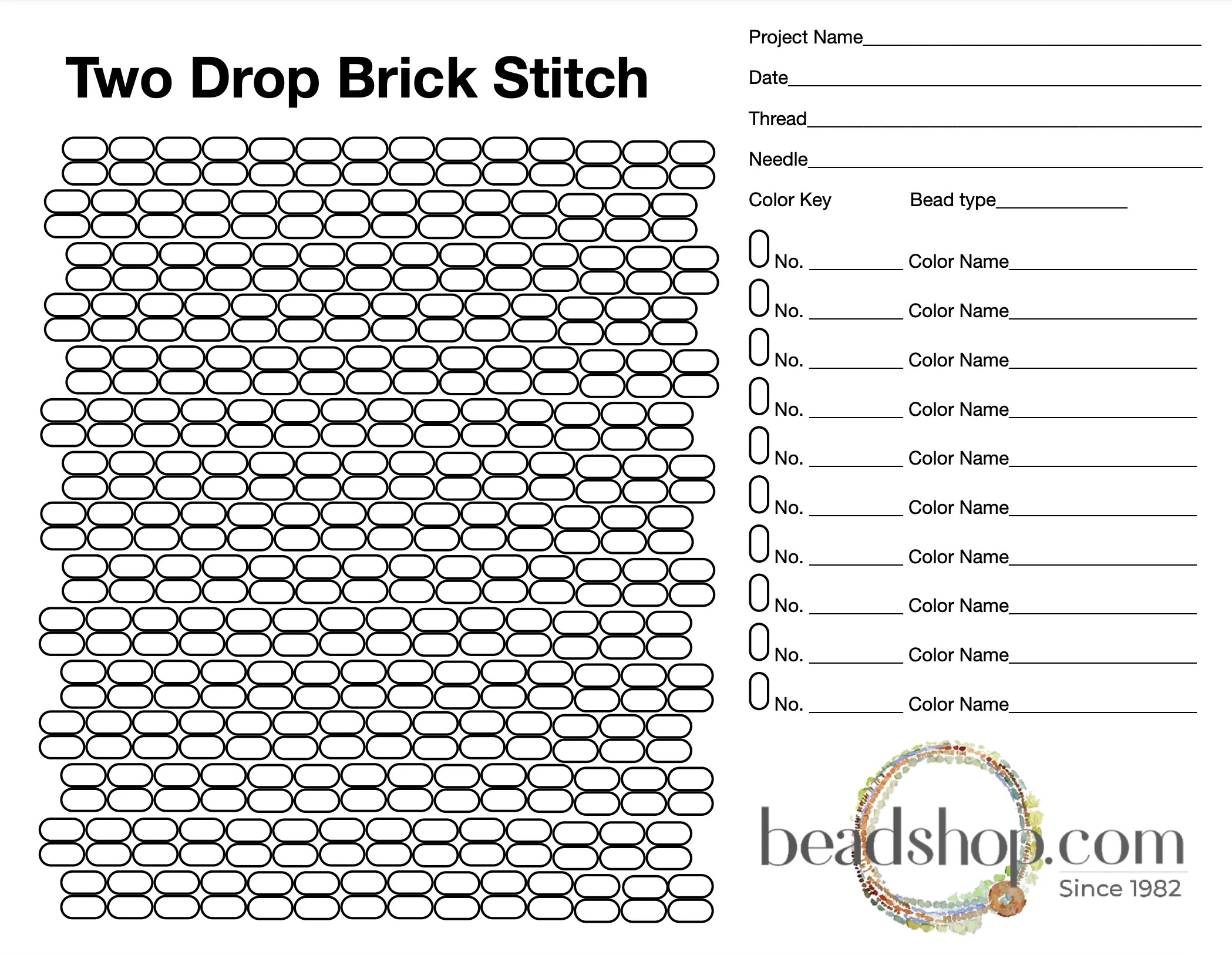 Free Bead Graph Paper