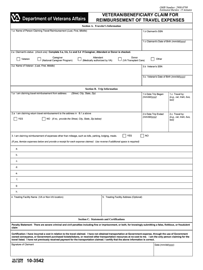 Va Form 10 3542 Fill Out amp Sign Online DocHub