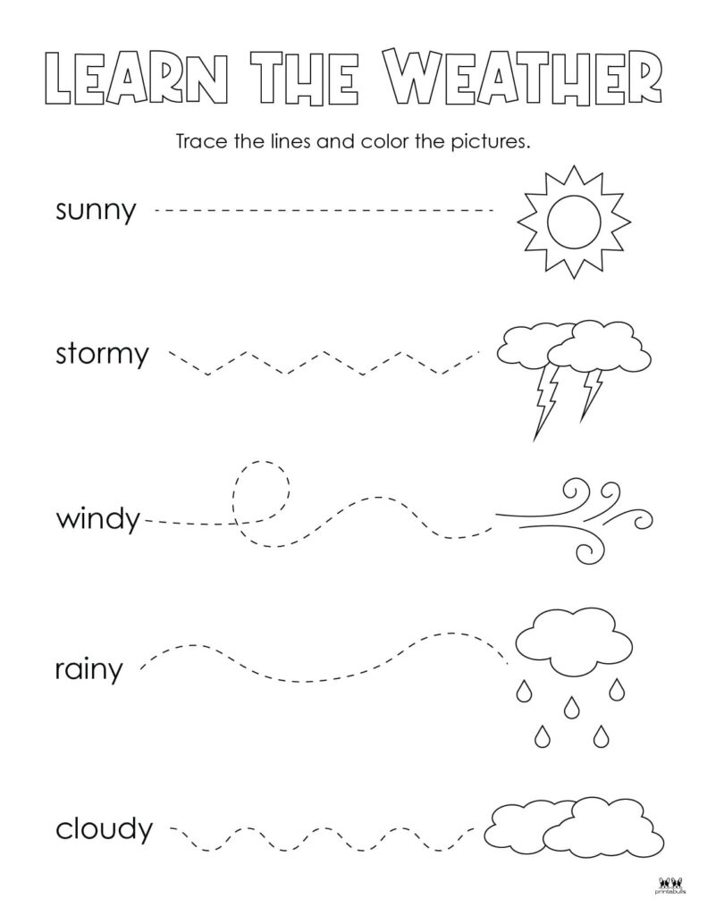 Free Printable Weather Worksheets For Kids