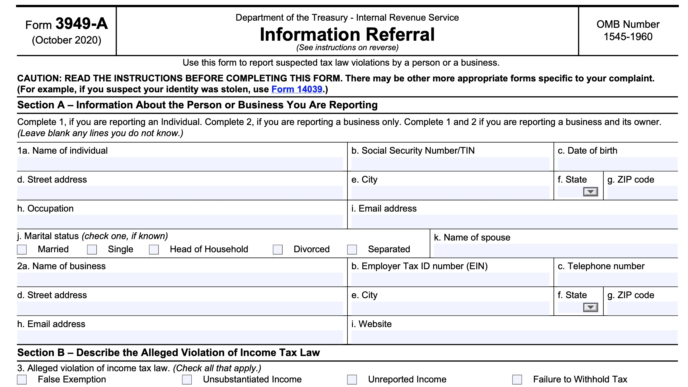 Irs Form 1310 2020