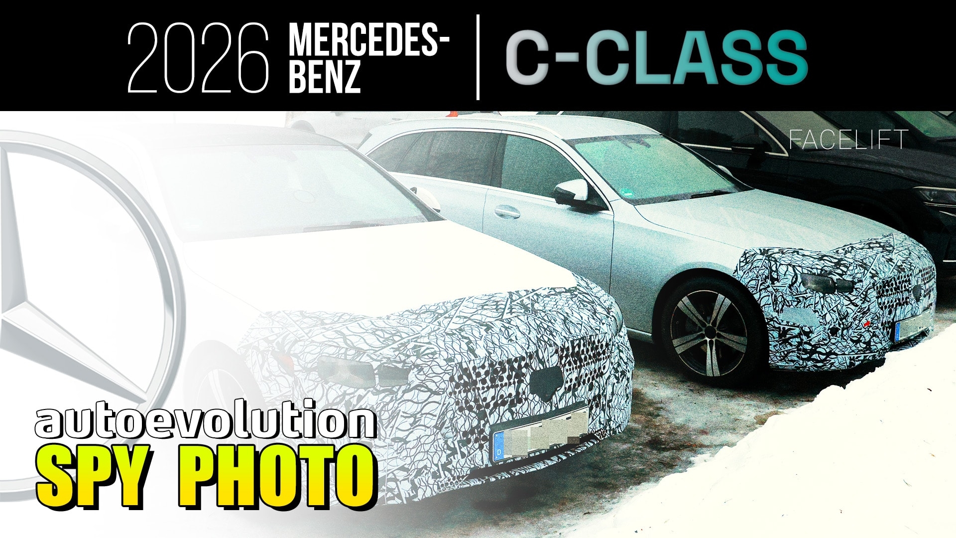 2026 Mercedes Benz C Class Facelift Spied In Sedan And Wagon Forms 