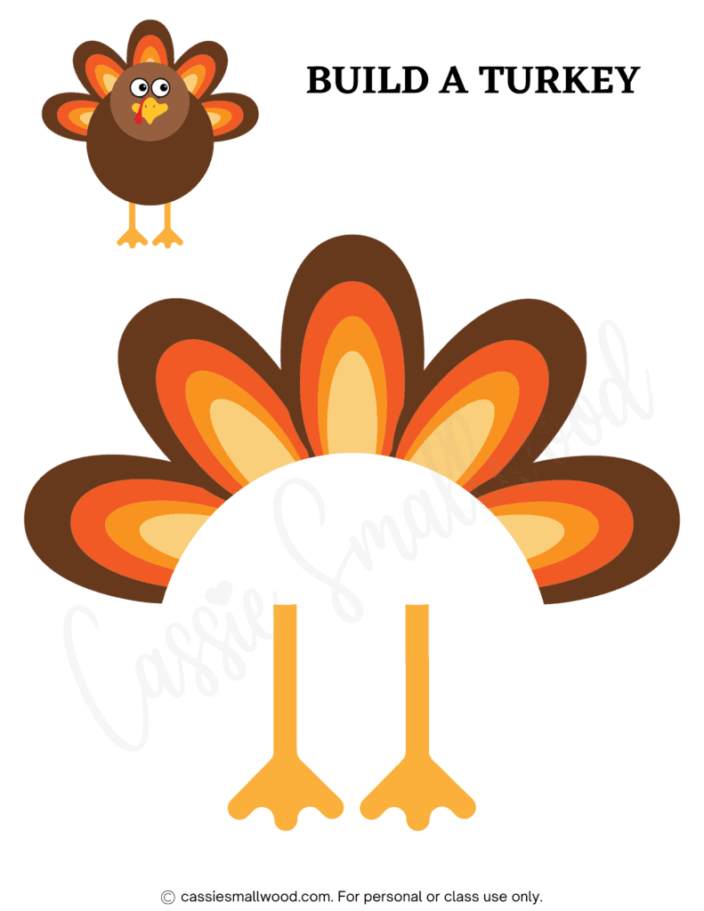 Free Printable Turkey Feet Template