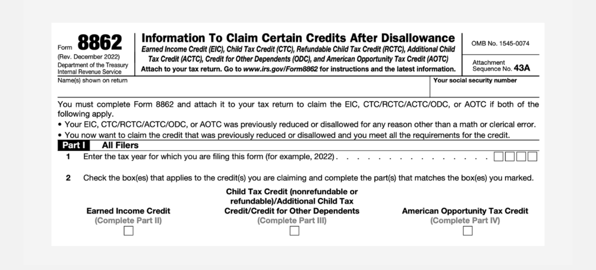 Printable Form 8862