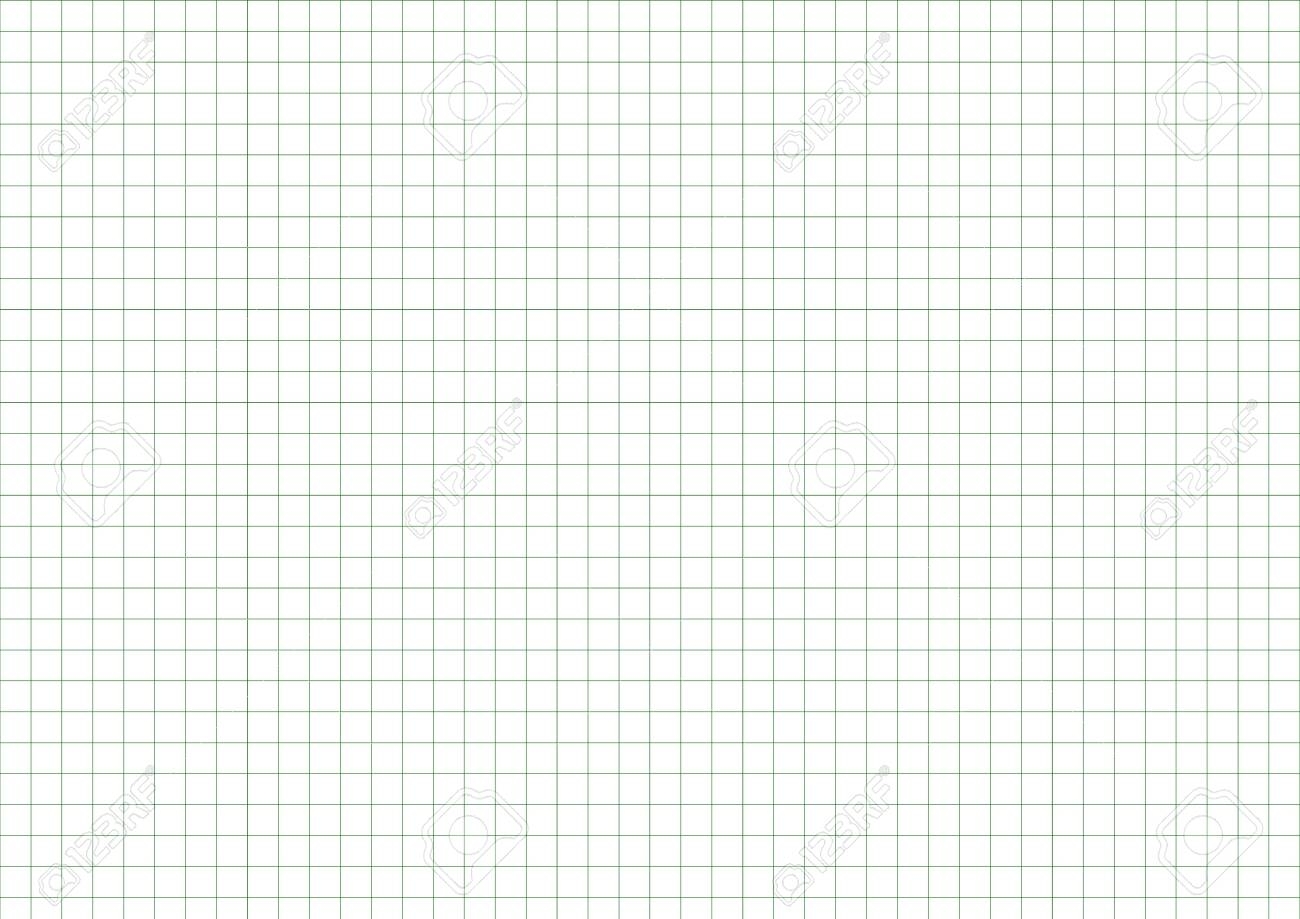 A3 Size Chart Paper With 1 Cm Green Grid Lines Stock Photo 