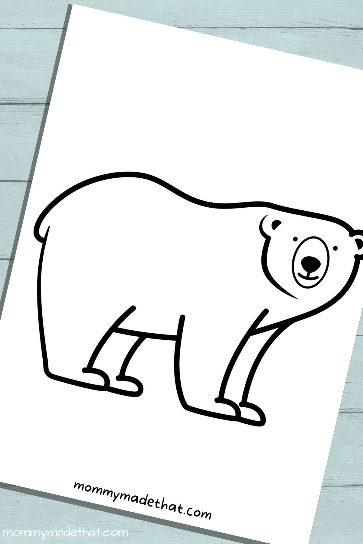 Bear Template Printable