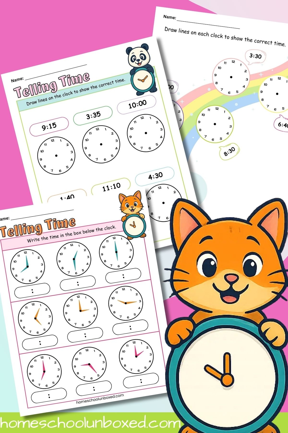 Clock Worksheets For Kids Free Printables 